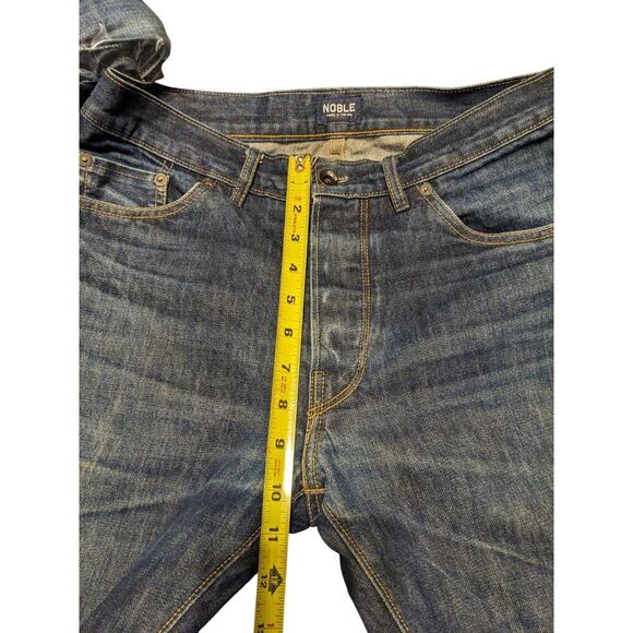 Noble Jeans Men's 32 Blue Selvedge Made in USA Button Fly - Picture 14 of 14